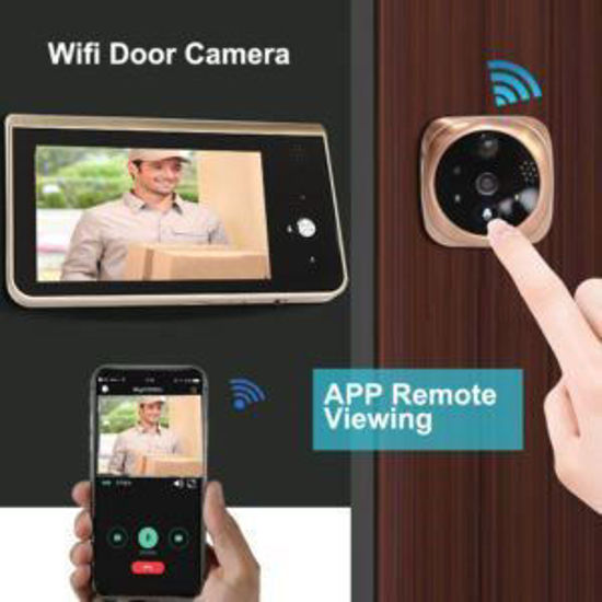 Picture of smart home wifi peephole door view